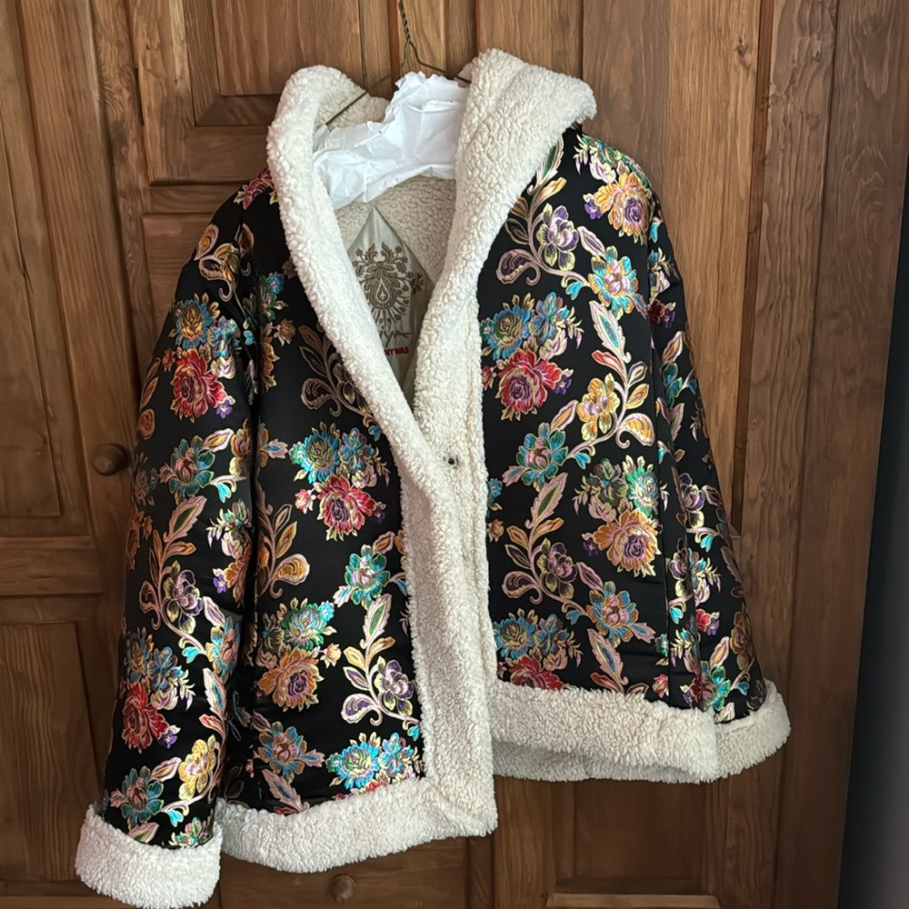 Johnny Was Sherpa Jacket Size L